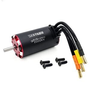Supersonic 3674 Brushless Motor 2000kv 4 Pole Waterproof Sensored for RC Car Fire Truck Upgrade