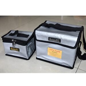 Explosion Proof Lipo Safe Bag for Foam Safe Paint RC Plane Battery Storage and Charging Large Capacity 20x15x15cm