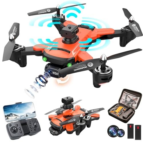 RiskOrb 3D Printed RC Plane Files Drone with 1080P Camera for Kids Adults Beginners 540 Obstacle Avoidance Optical Flow Positioning