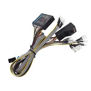 Fancyes RC Car Light Kit for 1/10 Scale RC Range Rover Simulation Flash Steering Brake Lighting System Upgrade Accessories