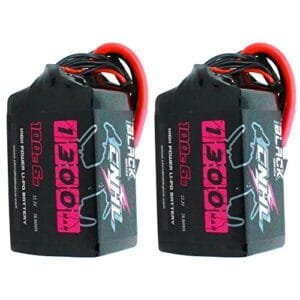CNHL 1300mAh 6S Lipo Battery 22.2V 100C with XT60 Plug for 1970 RC Helicopter FPV Drone Racing RC Quadcopter Airplane 2 Packs