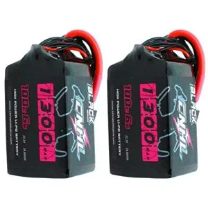 CNHL 1300mAh 6S Lipo Battery 22.2V 100C with XT60 Plug for 1970 RC Helicopter FPV Drone Racing RC Quadcopter Airplane 2 Packs