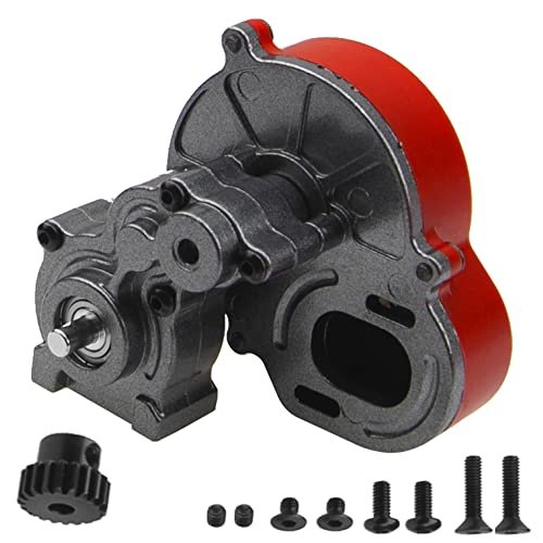 ShareGoo Full Metal Transmission Gearbox Case Gear Box Complete with Gear for Maserati RC Car Axial SCX10 I SCX10 II Wraith 90047 1/10 Scale RC Crawler