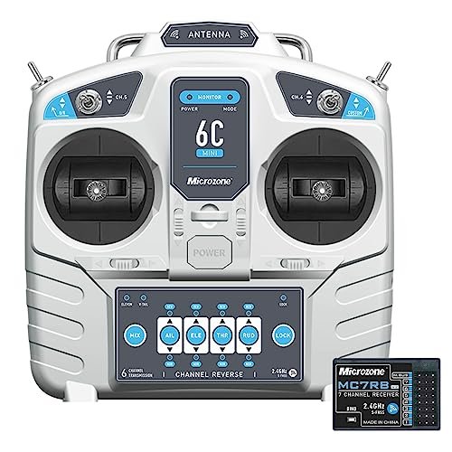 GoolRC MicroZone 6CH RC Transmitter and Receiver The Best RC Helicopter Radio for SU27 Airplane Drone Multirotor Helicopter Car Boat