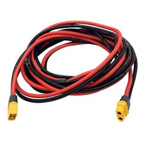 XT60h Male to Female Connector 1M 12AWG Silicon Wire for RC Lipo Battery FPV Drone RC Wire Management Solution