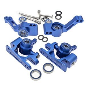DM Racing RC CODA RACING Alloy Caster Block Steering Blocks Rear Stub Axle Carriers for Traxxas 1/10 4X4 Slash Stampede Rustler 4WD