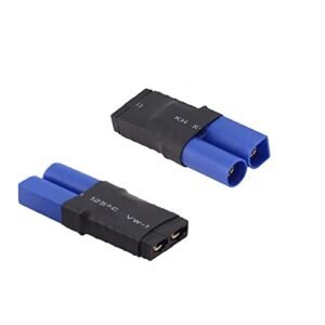 Wmzjnljy 2pcs TRAX Female to EC5 Male Connector Adapter for SCT LiPo Slash W04 2