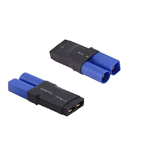 Wmzjnljy 2pcs TRAX Female to EC5 Male Connector Adapter for SCT LiPo Slash W04 2