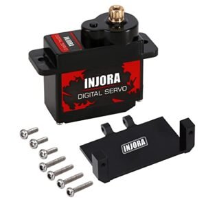 INJORA 12g Digital Servo for Top Model RC Airplanes and 1/24 Crawler Cars