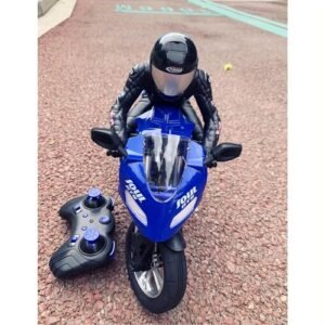 Ssccgym 2.4G Remote Control Motorcycle RC Cars 1 16 Scale with Self Balancing Single Wheel Stunt Functions