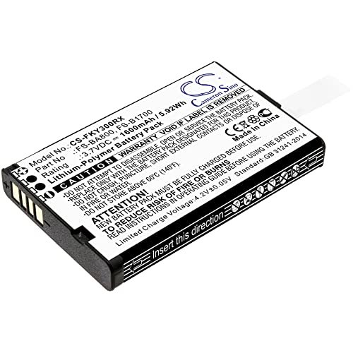 JIAJIESHI 1600mAh Li Polymer Replacement Battery Compatible with Flysky FA605 FS GT2B FS GT3B FS GT3C FS i10 FS iT4 FS iT4S FS B1700 FS BA800