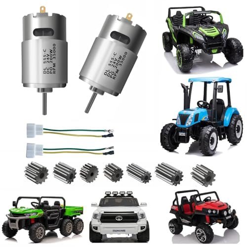 RS555 2 Speed Gearbox RC Car Electric Motor Drive Engine 24V 35000RPM High Speed Motors for Power Wheels Upgrade