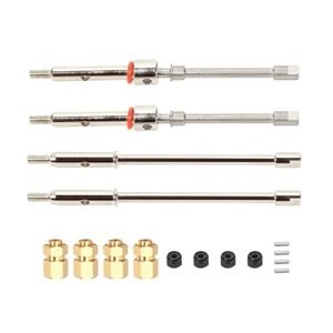 RCAWD 2.2 RC Beadlock Wheels Heavy Duty 40Cr Mo Steel Axle Shafts for 1/24 Axial SCX24 Upgrades