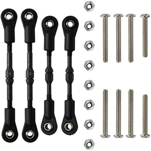 HobbyMarking Adjustable Steering Turnbuckle Camber Linkage Rod Set for Mugen RC Car Parts Upgrade