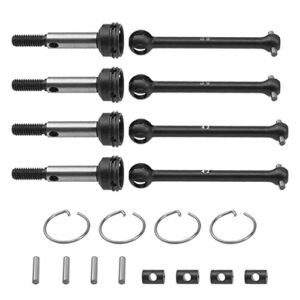 Vgoohobby 4Pcs CVD Drive Shaft Front Rear Driveshaft 54515 54516 42mm 39mm Compatible with Tamiya XV 01 TC 01 XV01 TC01 1 10 RC Car Black Upgrade Your RC Turboshaft Engine
