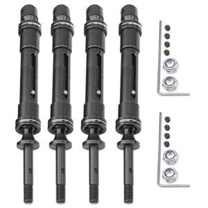 ShareGoo 4Pcs Rear Drive Shaft for RC Truck Nitro Fuel Models Compatible with Traxxas Slash 4X4 Rustler VXL Stampede 4X4 1 10 Scale
