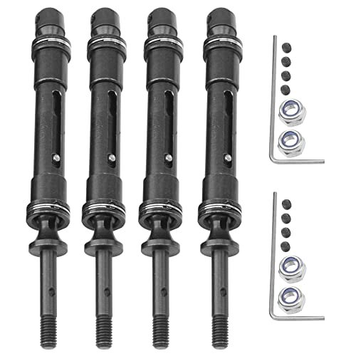 ShareGoo 4Pcs Rear Drive Shaft for RC Truck Nitro Fuel Models Compatible with Traxxas Slash 4X4 Rustler VXL Stampede 4X4 1/10 Scale