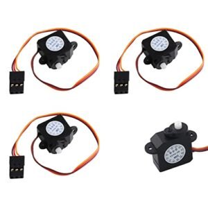 RCmall 4Pcs DM S0020 2.1g Ultra Micro Servo Coreless Motor Digital Servo with JR Connector for Custom RC Hobby