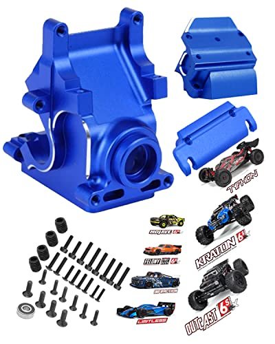 RCMYou Gearbox Case Upgrade Part for 1/8 1/7 Arrma 6S BLX Models Including RC Blue Angel Jet Compatible Navy Blue
