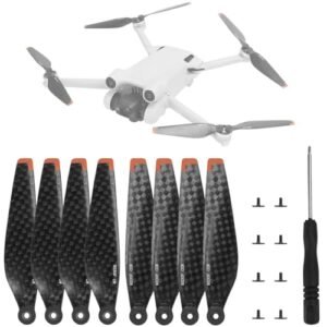 Ferbao Mini 3 Pro Carbon Fiber Propellers 8PCS Low Noise Durable Replacement for DJI Mini 3 Pro