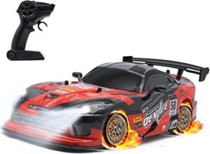 Fistone 1 16 4WD 2.4G Remote Control Drift Racing Car with 2.8 Belted RC Tires for Boys Kids and Adults