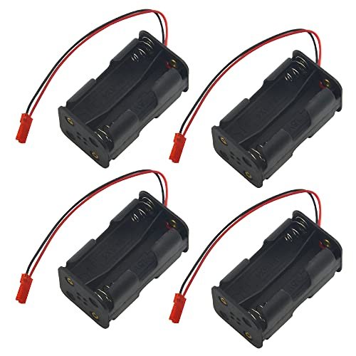 XINGYHENG 4 Pack AA Battery Holder with JST Plug Connector for RC Car Truck Airplane Is RC Willey Good Quality