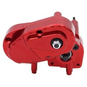 AXI03004 1.9 RC Deep Dish Wheels CNC Metal Gearbox Complete Middle Transmission for Axial SCX10 Capra UTB Crawler Upgrade Parts Red