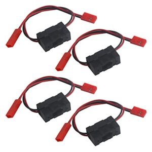 XINGYHENG 4 Pack On Off Power Switches Battery Receiver Switches with JST Connector Plug for Pre Painted RC Truck Bodies and More