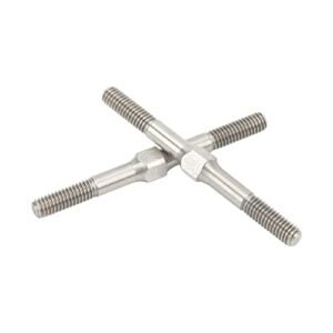 2Pcs RC Steel Turnbuckle M4 48mm for Big Dog RC Cars ARRMA Granite Big Rock Typhoon Senton 3S Brushless Brushed Series 1/10 Scale