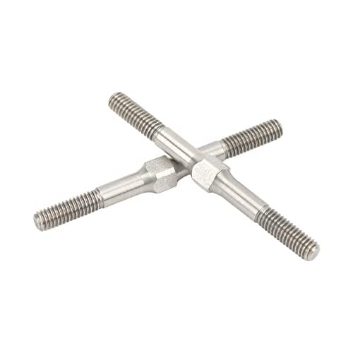 2Pcs RC Steel Turnbuckle M4 48mm for Big Dog RC Cars ARRMA Granite Big Rock Typhoon Senton 3S Brushless Brushed Series 1/10 Scale