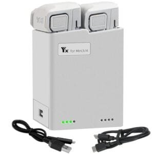 LYONGTECH RC Charger Hub Efficiently Charge Car Battery with RC Charger for DJI Mini 4 Pro Mini 3 Series Dual Battery Charging and Storage