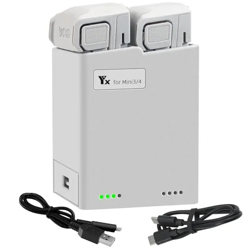 LYONGTECH RC Charger Hub Efficiently Charge Car Battery with RC Charger for DJI Mini 4 Pro Mini 3 Series Dual Battery Charging and Storage
