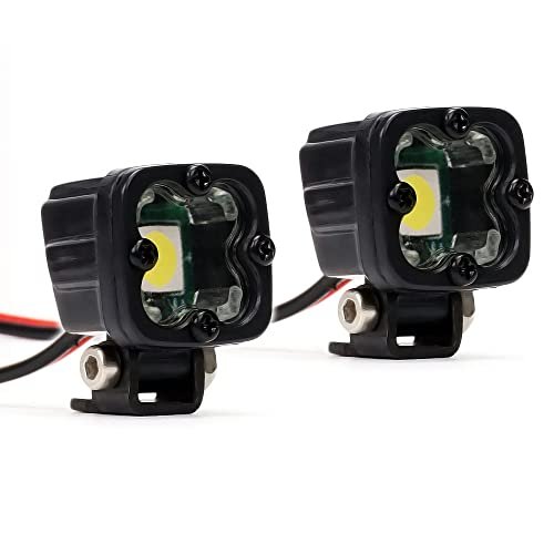 XBERSTAR Square Body Chevy RC Truck LED Headlights with Controller for 1/10 1/8 Scale Models