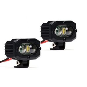 XBERSTAR RC Headlights LED Lights for Chevy Square Body RC Truck AXIAL SCX10 D90 TRX4 1 2 Square Two Lights