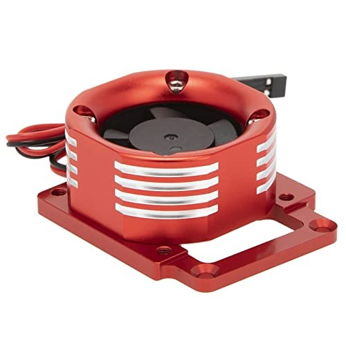 DKKY RC Motor Cooling Fan Heatsink 21000 RPM for Traxxas Sledge RC Truck 1/8 4WD Motor with RGB LED Light