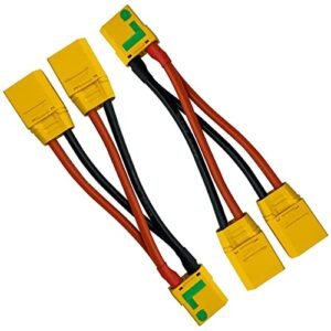 JIECHUN RC Willey Elliptical 2pcs XT90S Connector Parallel Y Harness for Quadcopters Multirotors RC LiPo Battery