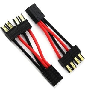 JIECHUN 2pcs Parallel Adapter Wire Cable 14awg 3.93in for RC LiPO Battery Pack of 2 Perfect for Jetco RC Tires