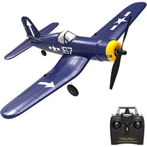 Xiangtat Rc Plane 4 Channel | Remote Control Airplane | Ready to Fly | Rc Planes for Adults, Remote Control War Plane | F5U Corsair with Propeller Saver