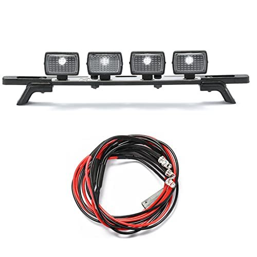 DJCRAWLER 4LED RC Car Roof Lights Compatible with Giant Scale RC Beaver and 1/16 1/18 1/24 Scale Remote Control Trucks