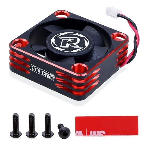Surpass Hobby ESC Cooling Fan 28000RPM for RC Car Bodies 1/8 High Speed Turbo Cooling System Red Black