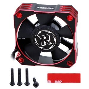 SpeedyRC 35mm Fan Powered RC Car Cooling Fan 21000RPM 8.4V Brushless Motor ESC Fan for 1/10 1/12 1/8 Scale Models Black Red
