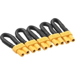 HIRCQOO 5Pcs Bind Plug Loop Connector Short Circuit Battery Jumper Cable with Female XT30 Plug for Duratrax RC Truck Car Boat Drone ESC