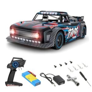 GoolRC WLtoys 104072 1/10 Scale Brushless 4WD RC Racing Car 60KM H High Speed with LED Light for Kids Adults