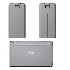CAMRISE Original DJI Mavic Mini 2 Two Way Charging Hub with Two Pack Admiral RC Batteries for SE Drone Gray