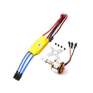 GoolRC 2212 1400KV Brushless Motor 30A ESC with T Plug 3.5mm Banana Connectors for RC Plane Hits Helicopter