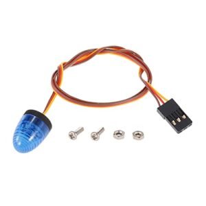 LAFEINA Ultra Bright LED Lights Rotating Flashing Police Lamp for RC Short Course Truck 1 10 Scale Models 5 Modes Blue