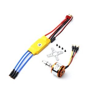 GoolRC 2212 2200KV Brushless Motor 30A ESC with T Plug 3.5mm Banana Connectors for RC Plane vs Helicopter