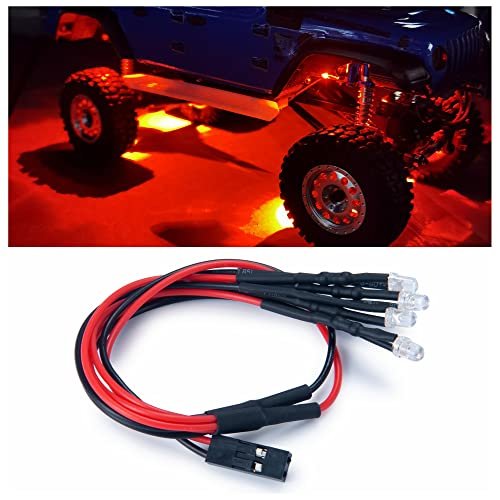 MORLORDY RC Underbody Lights LED Underglow Lamp Kit for 1/24 Axial SCX24 Crawler Car Gladiator AXI00005 Upgrades