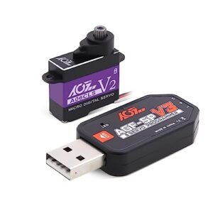 AGFRC A06CLS V2 0.052sec Mini-Z-Car RC Servo and AGF-SPV3 Servo Programmer