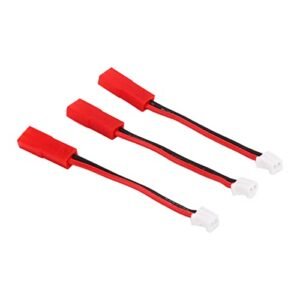 VGEBY Lipo Battery Adapter Cables 3Pcs JST Plug Connector for AXIAL SCX24 1/24 Crawler Upgrade